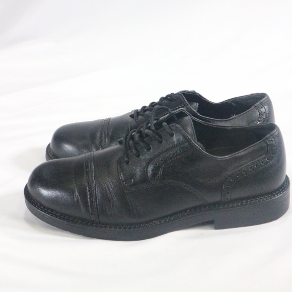 NUNN BUSH Black Leather Cap Toe Oxford Dress Shoes - Picture 7 of 8